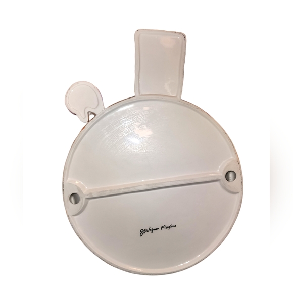 RARE Maxine by J. Wagner "No Double Dipping" Large Pool Themed Chip & Dip Bowl - Picture 7 of 12